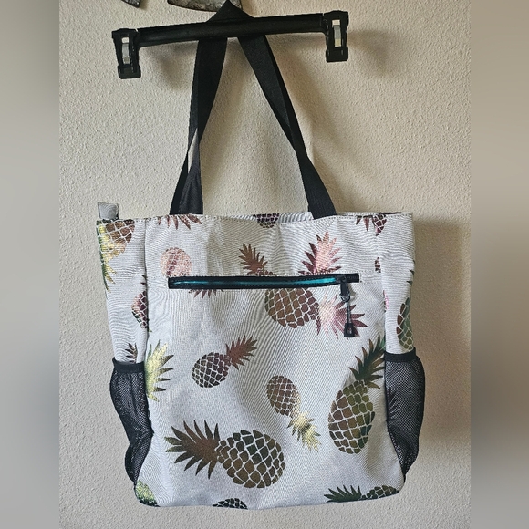 Esvan Jc Women's Tropical Pineapple Print Tote Bag - Picture 6 of 10